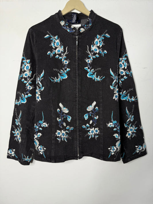 Denim & Co. Embroidered Jacket