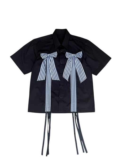 Black Bow 100% Cotton Shirt