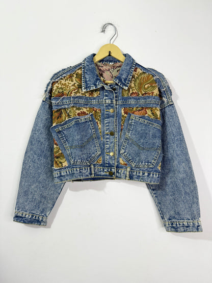 Customised tapestry patch Denim Jacket