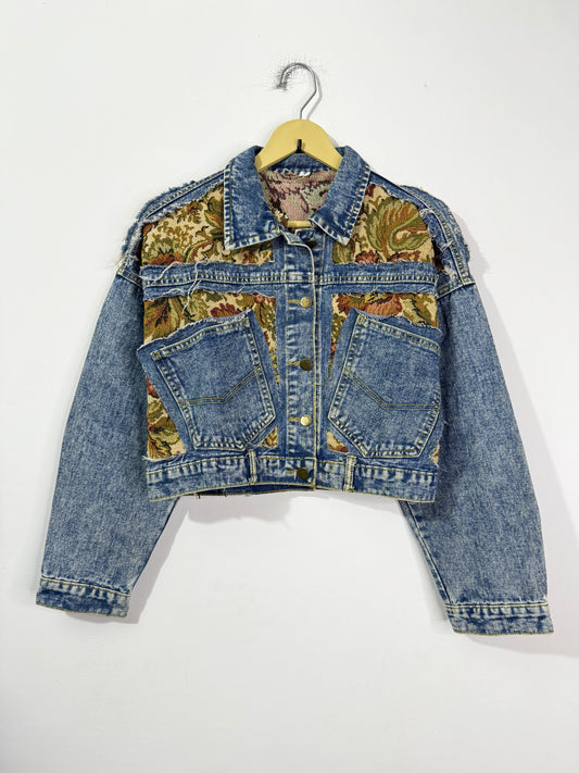 Customised tapestry patch Denim Jacket