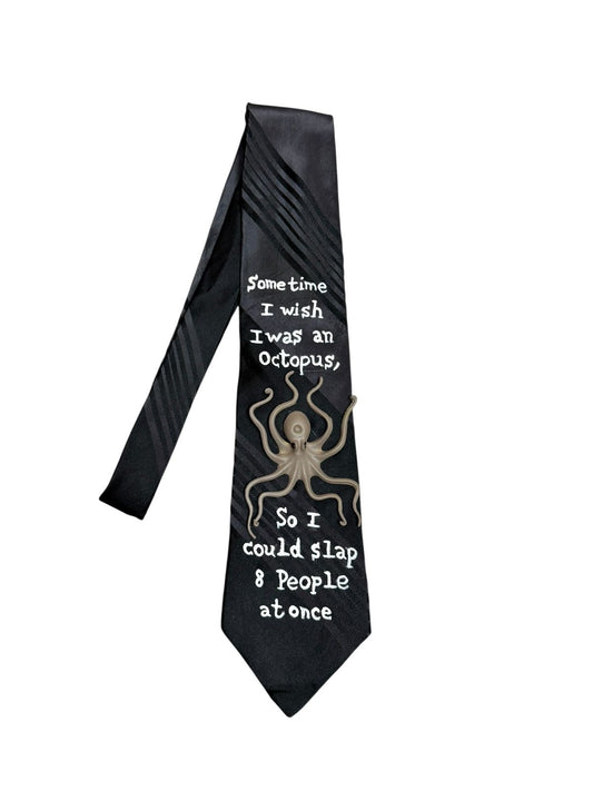 Octopus Handmade Vintage Silk Tie