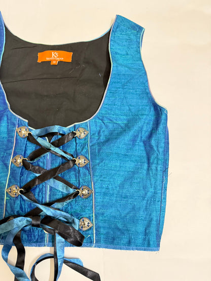 Blue Corset Top