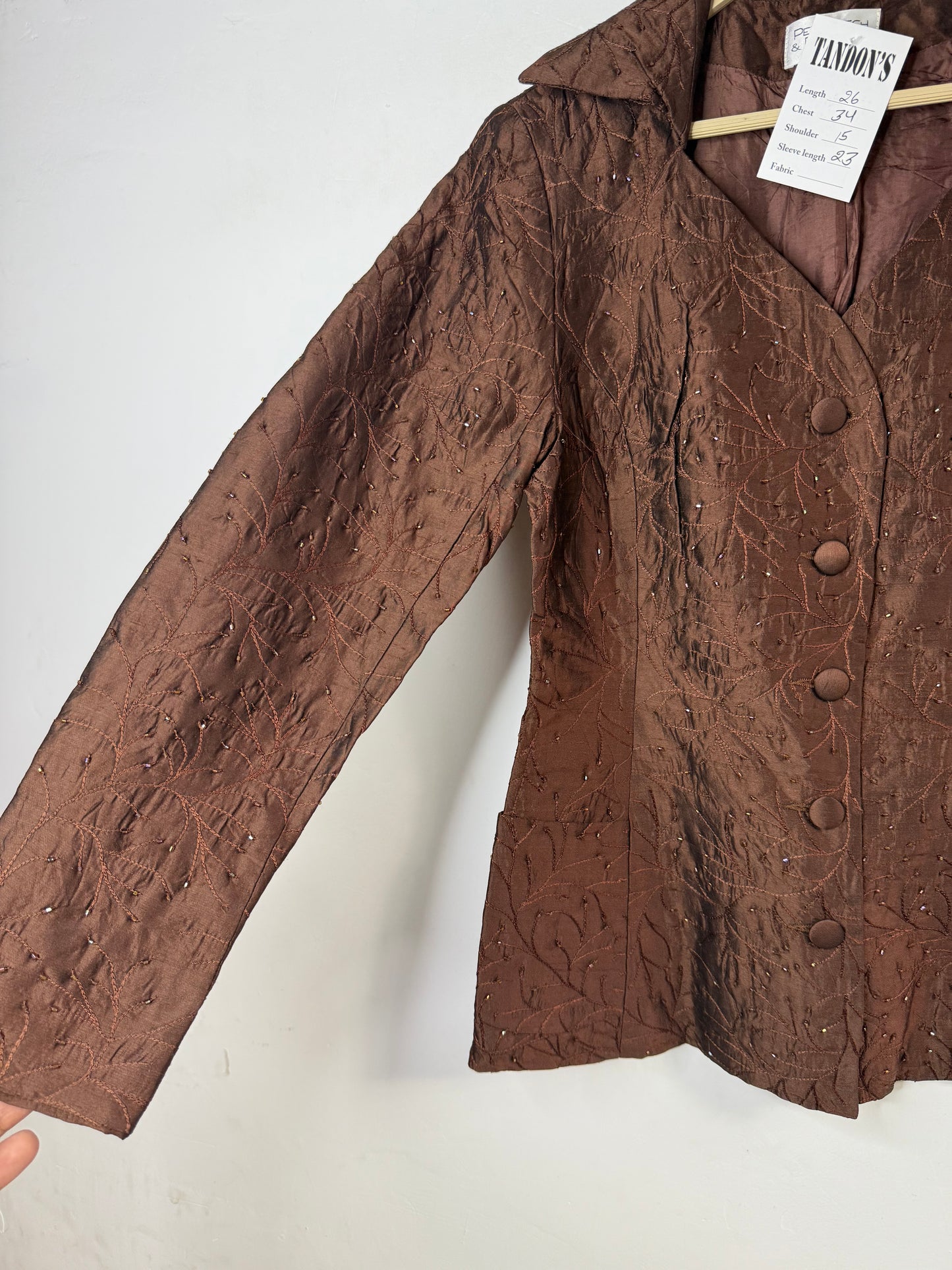 Silk embroidered Jacket