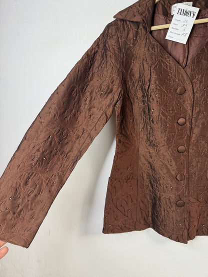 Silk embroidered Jacket