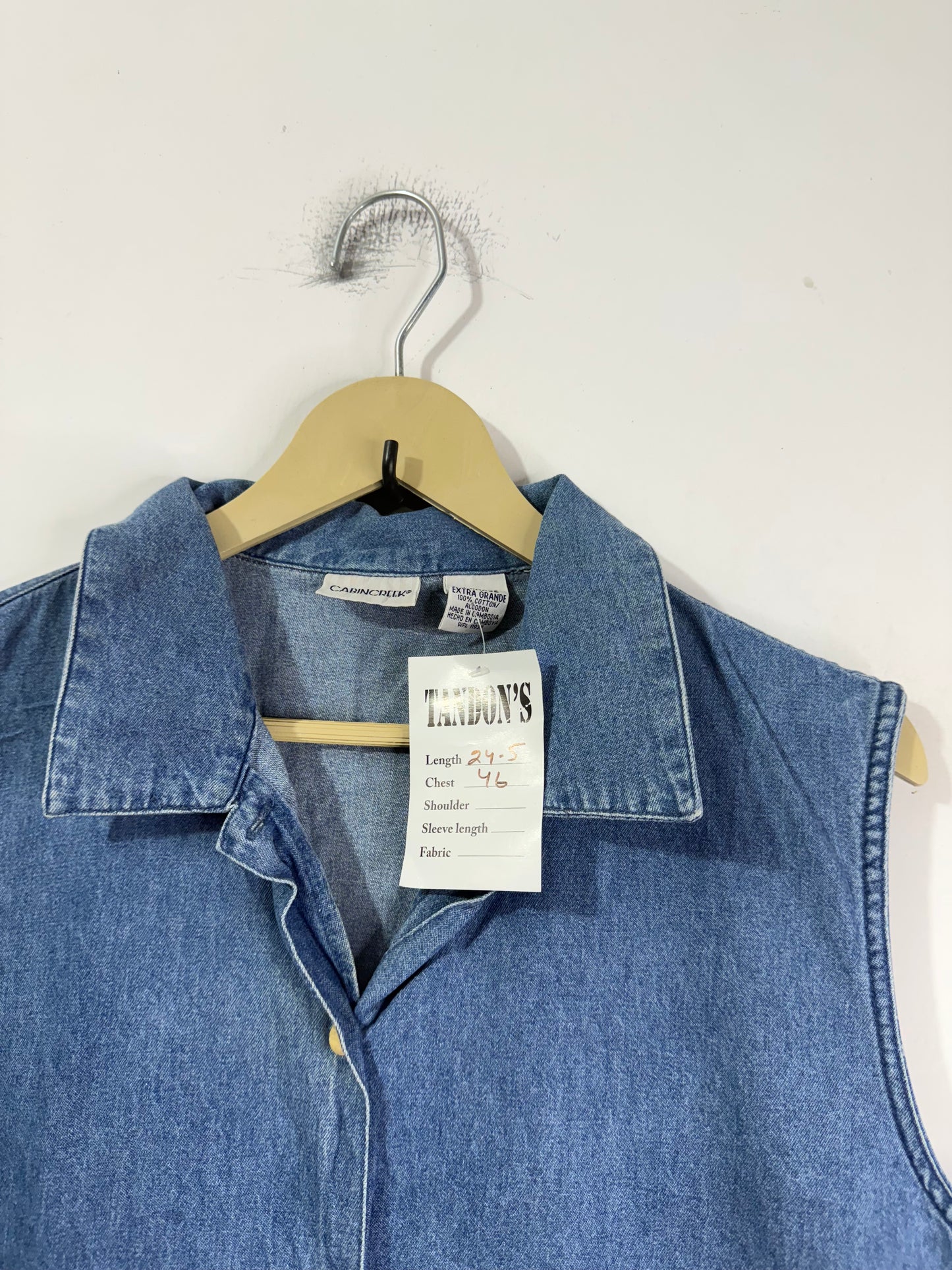 Cabin creek Denim Vest