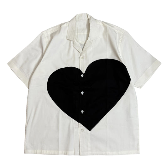 Black Heart Patch 100% Cotton Shirt