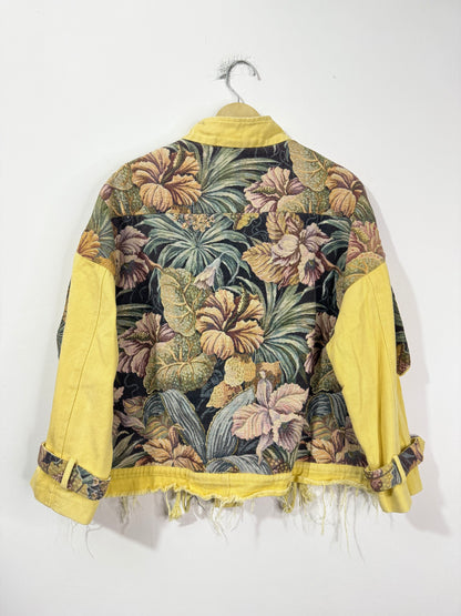 Customised tapestry patch Denim Jacket