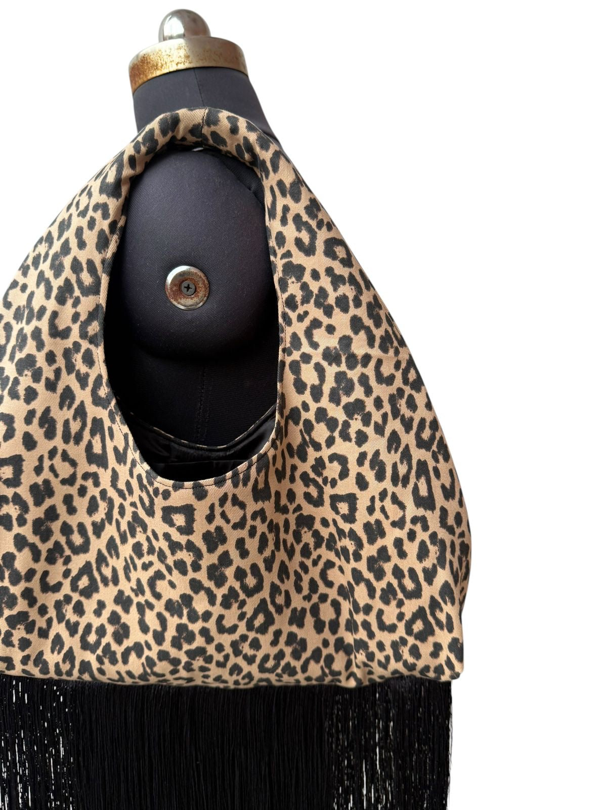 Handmade Leopard Lounge Fringe Bag