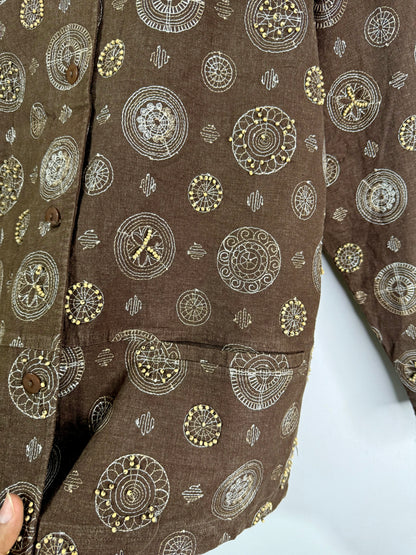 Embroidered Cotton Vintage Jacket