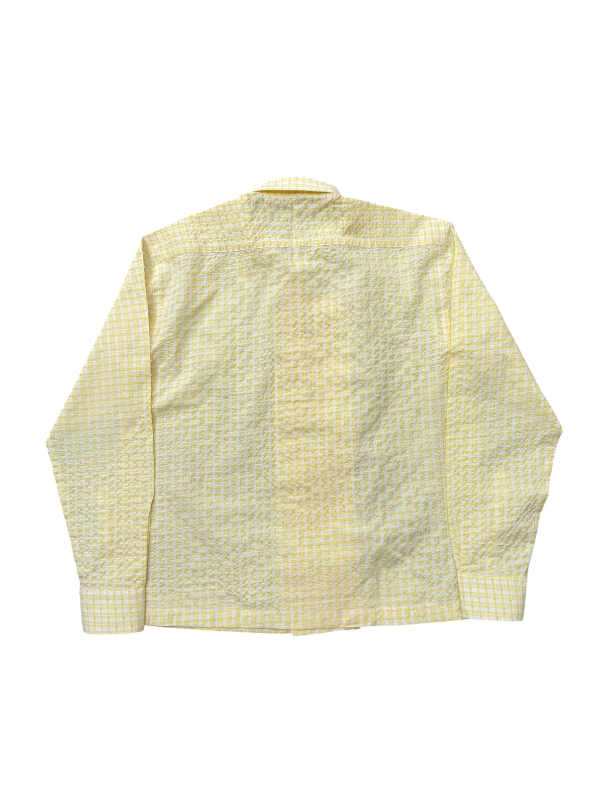 Cheongsam yellow check100% Cotton Shirt