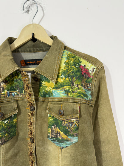 Customised Tapestry patchDenim Jacket