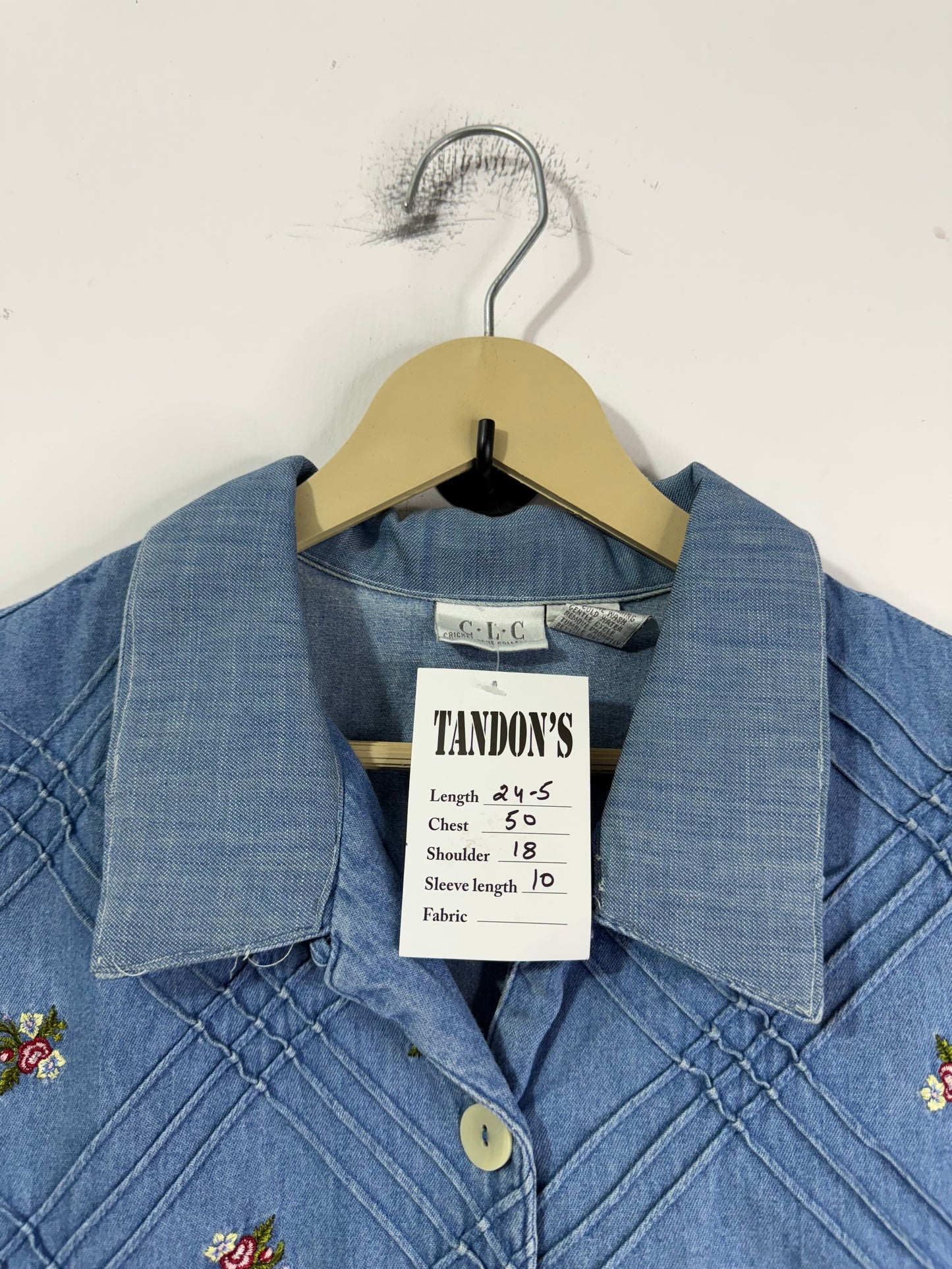 C.L.C Embroidered Denim Shirt
