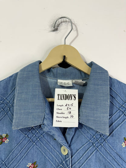 C.L.C Embroidered Denim Shirt