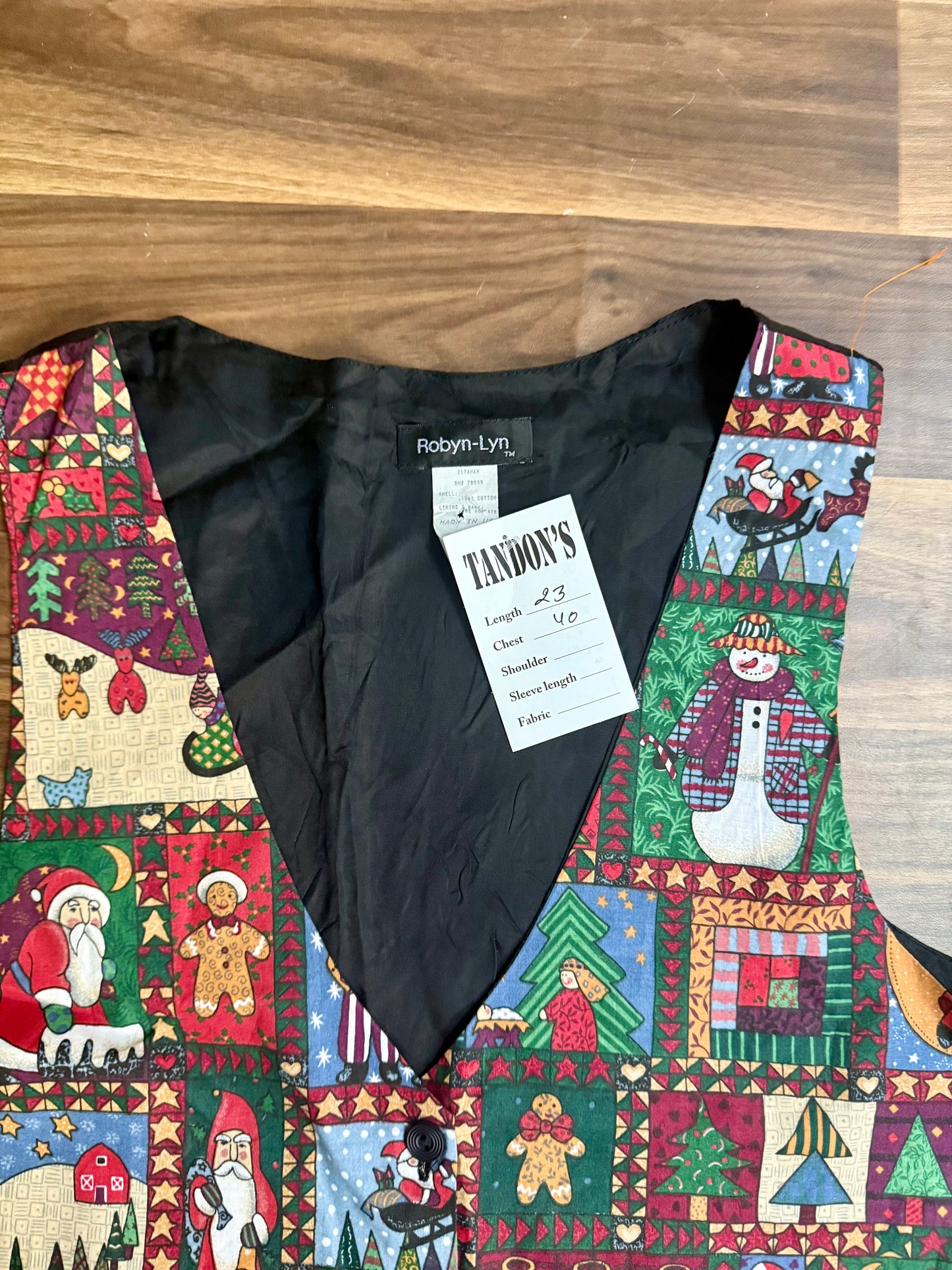 Christmas Print vest