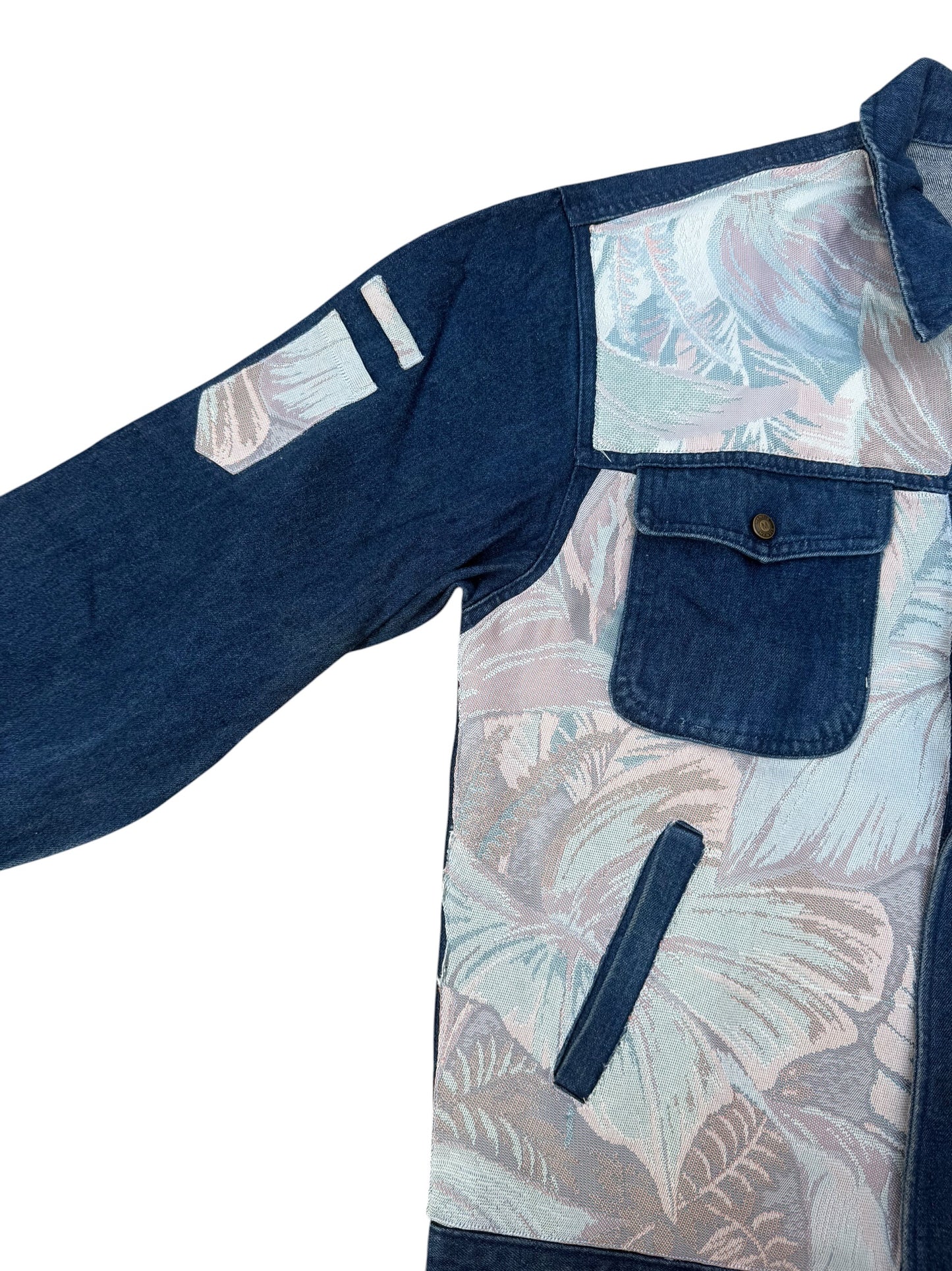 Upcycled Tapestry Denim Jacket