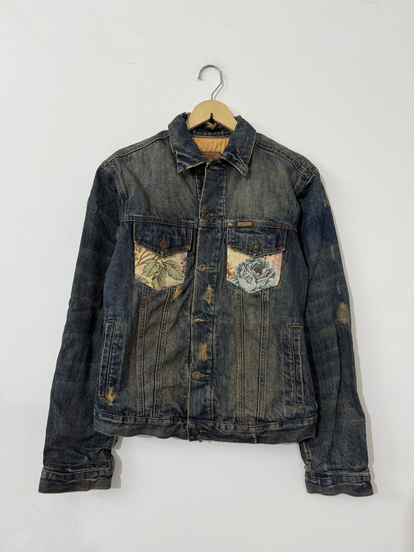 Customised Tapestry patch Denim Jacket