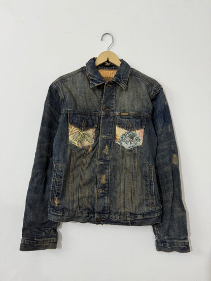 Customised Tapestry patch Denim Jacket