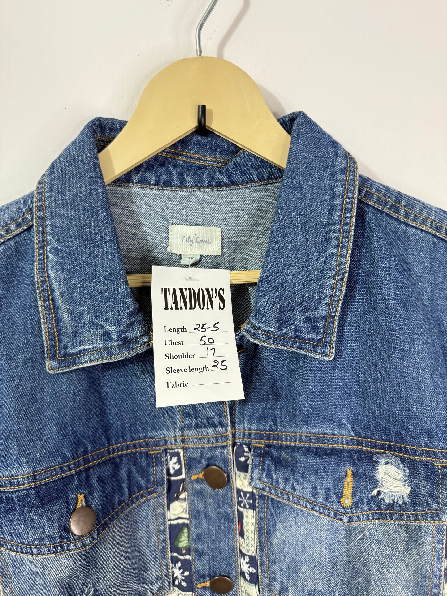 Customised patch Denim Jacket