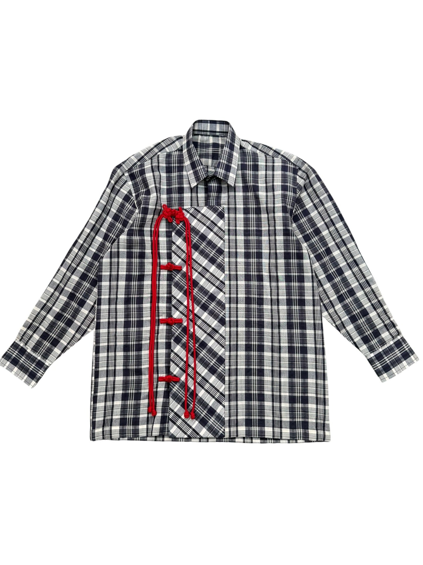 Cheongsam Black Check 100% Women’s Cotton Shirt