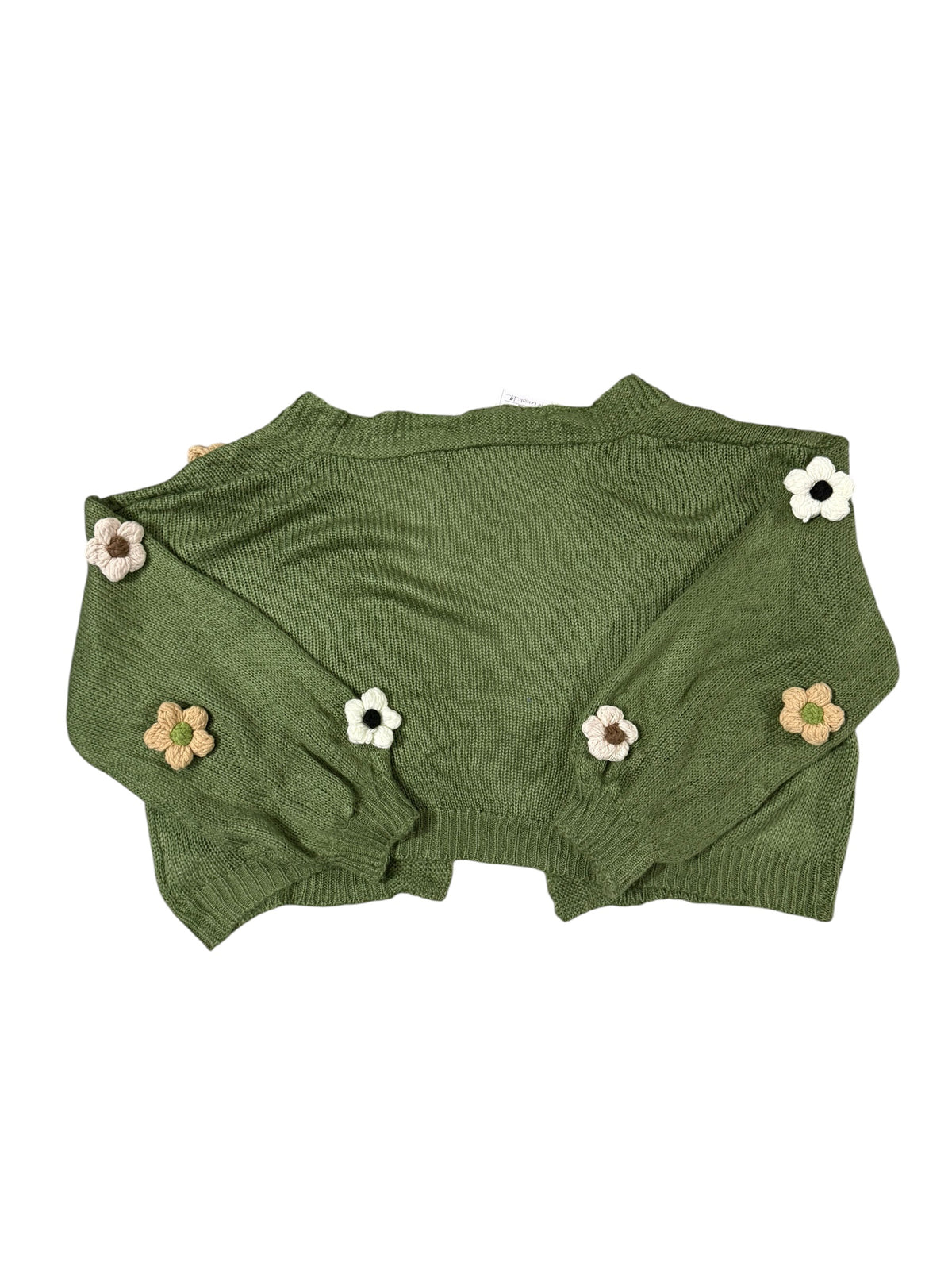3d crochet flower sweater Woolen Sweater
