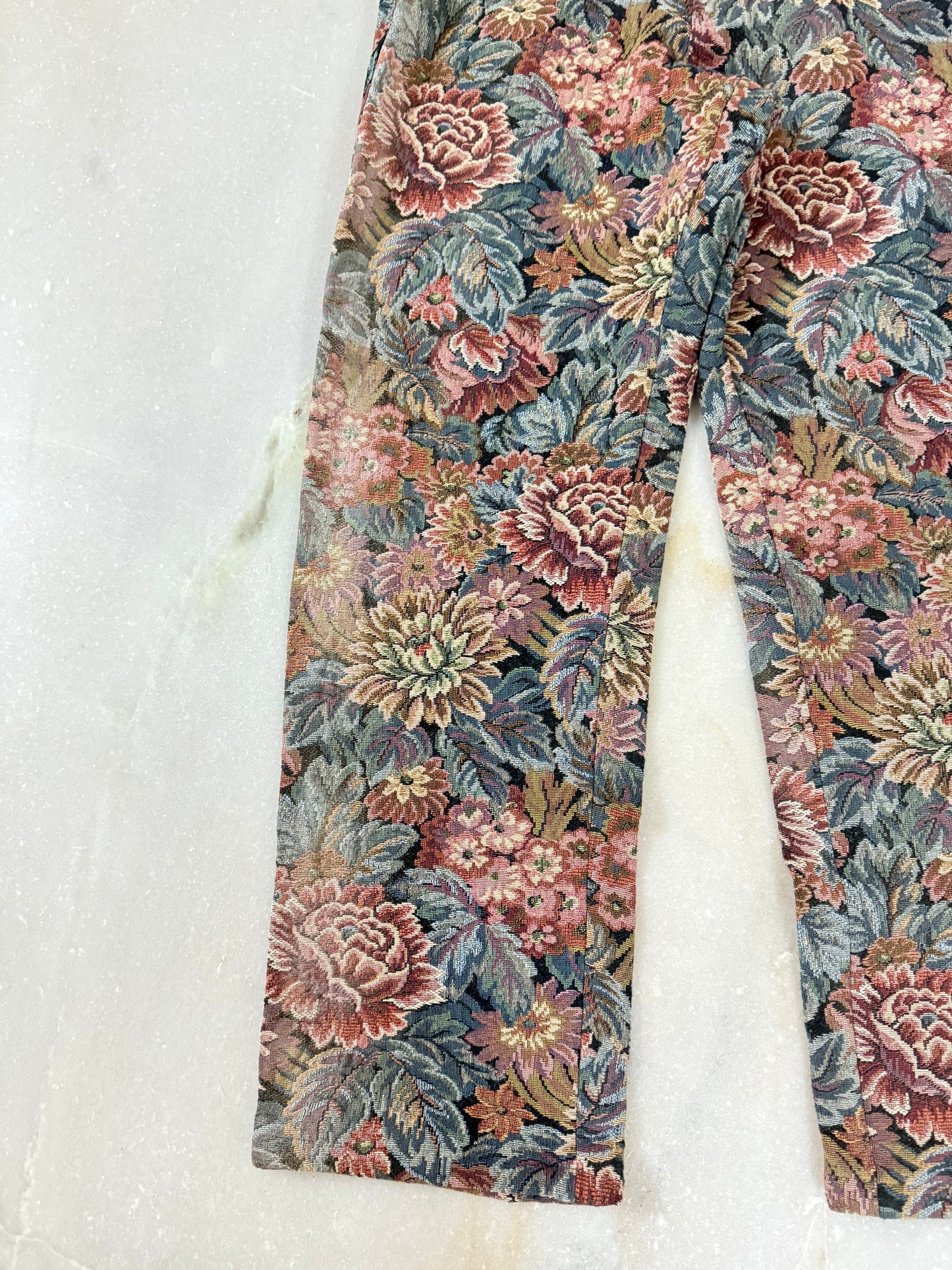 Handmade pants from vintage Italian curtain