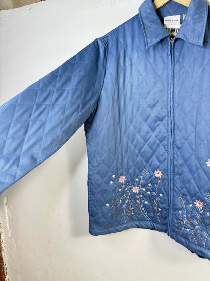 Alfred Dunner Quilted embroidered Jacket