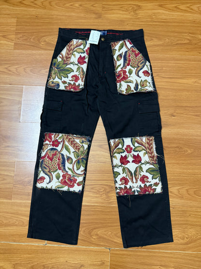 Lee Cooper tapestry patch handmade Jeans