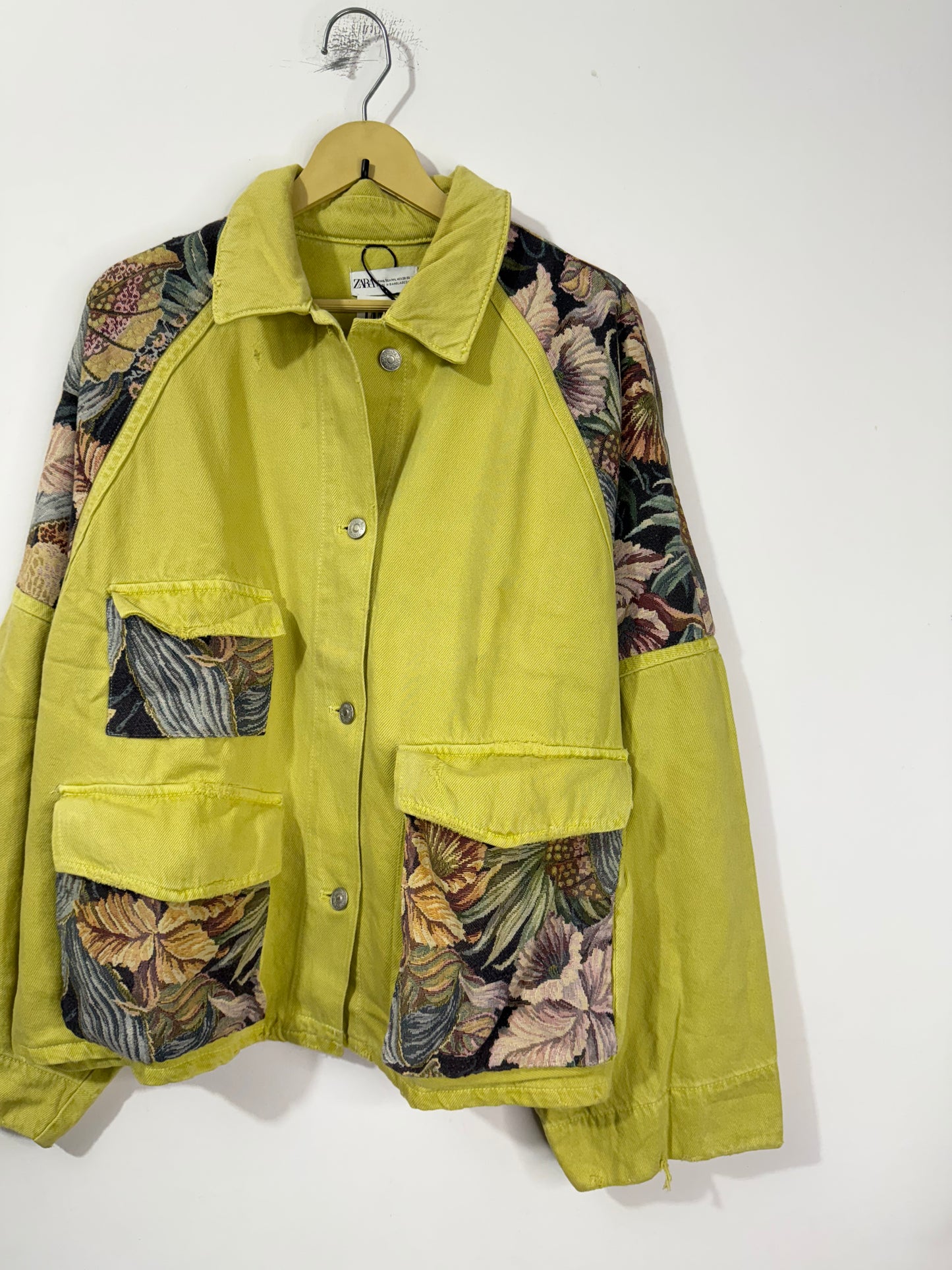 Customised tapestry patch Denim Jacket