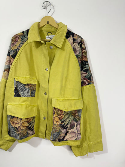 Customised tapestry patch Denim Jacket