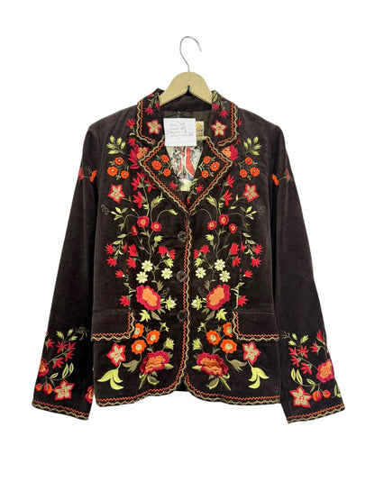 Velvet Embroidered Vintage Jacket