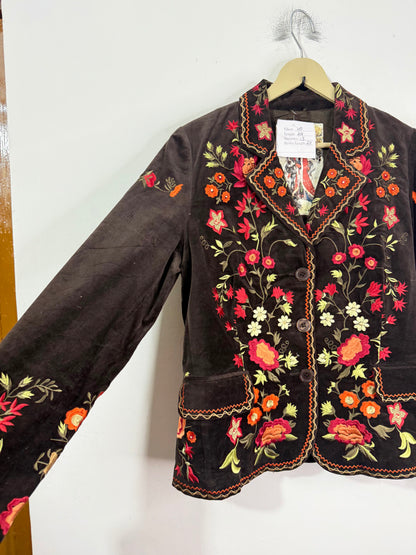 Velvet Embroidered Vintage Jacket