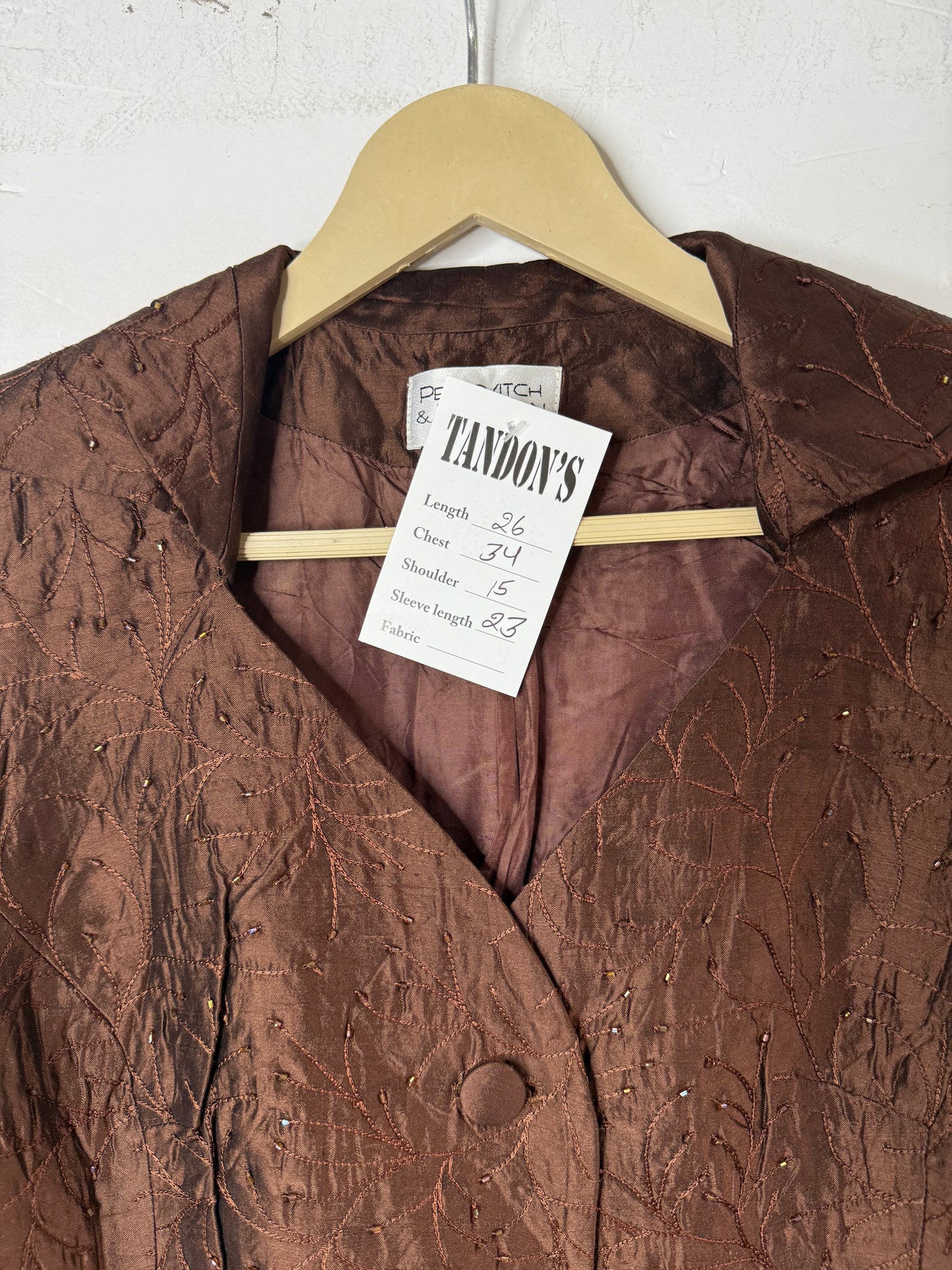 Silk embroidered Jacket