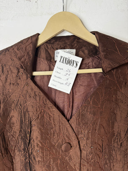 Silk embroidered Jacket