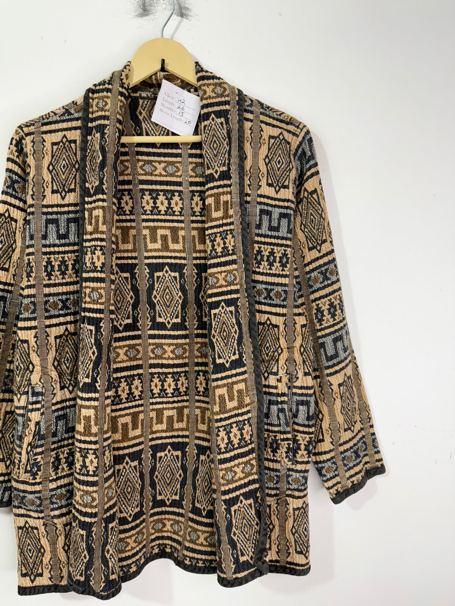 JACQUARD SHRUG Vintage Jacket