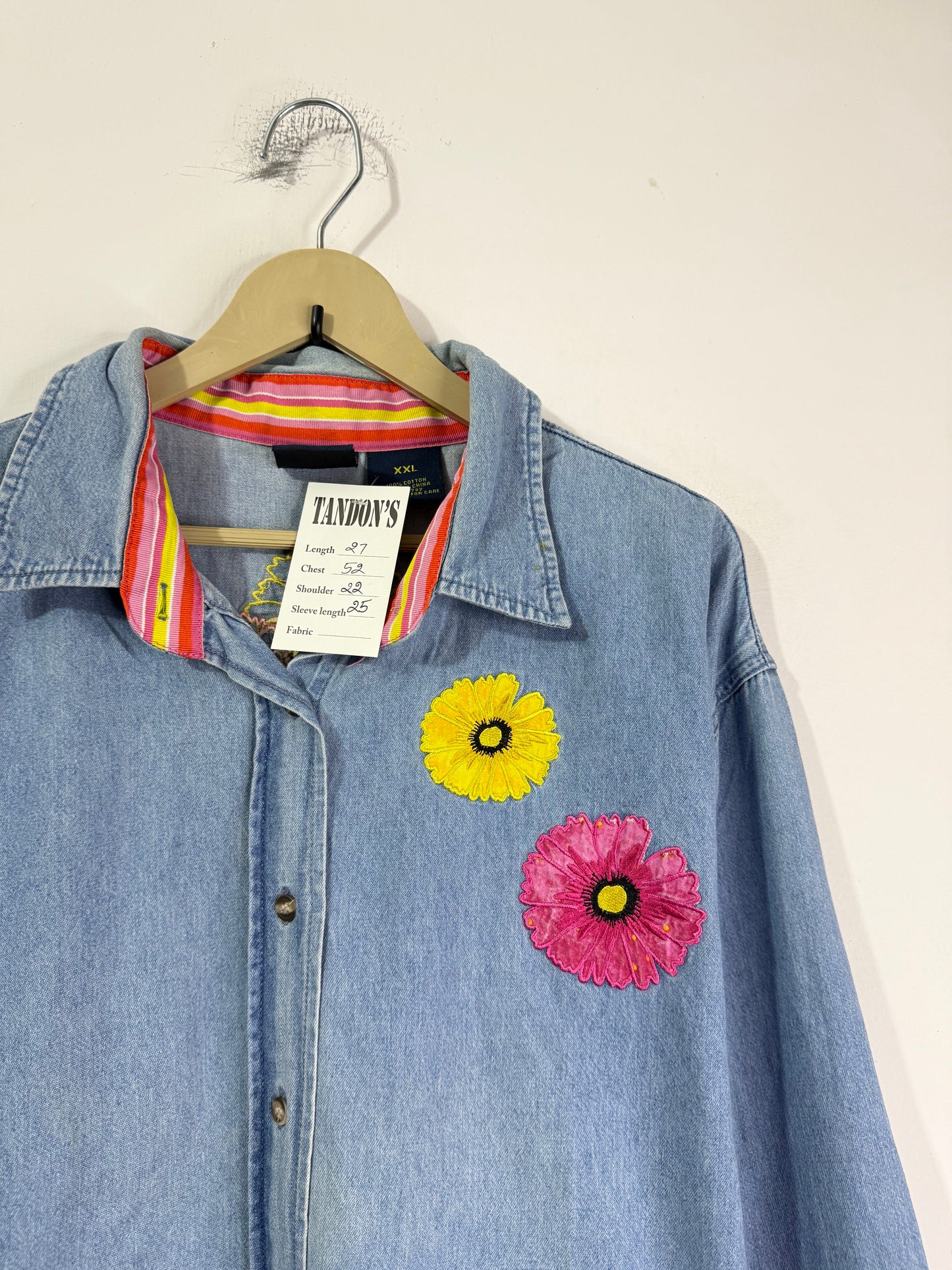 Embroidered Denim Shirt