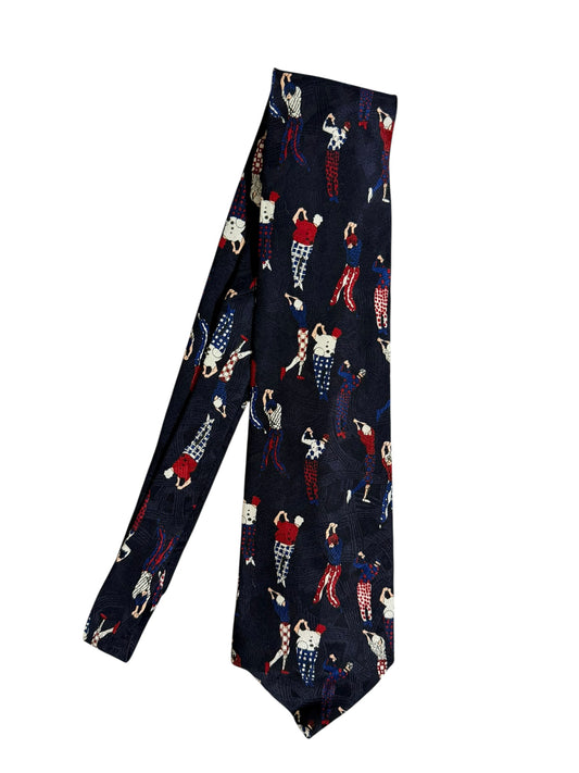 Sky Band Vintage Silk Tie