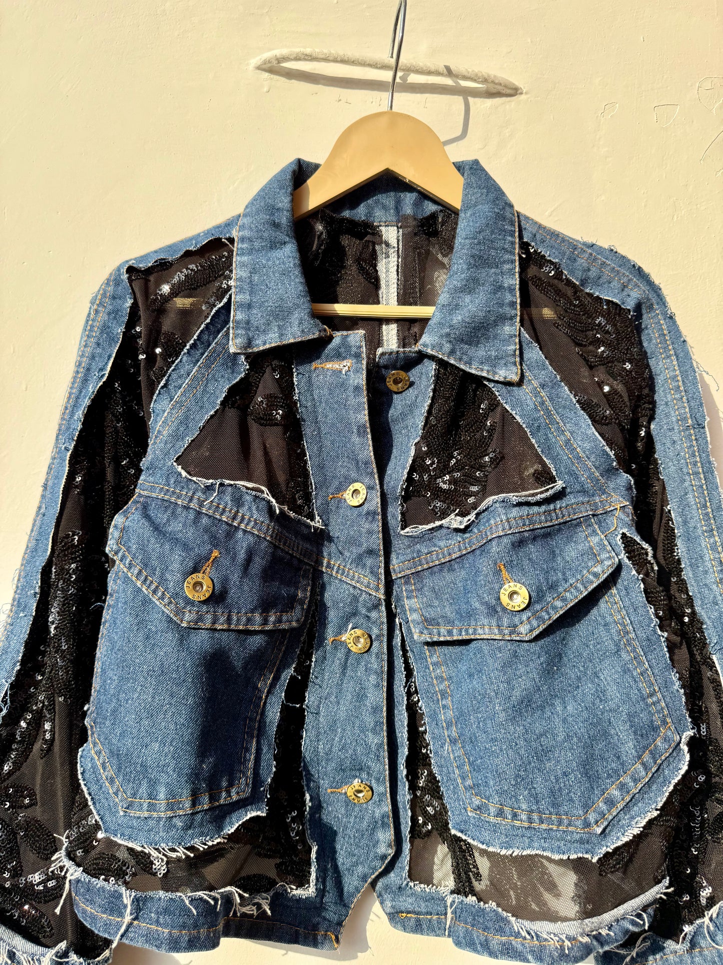 Customised cutwork Denim Jacket