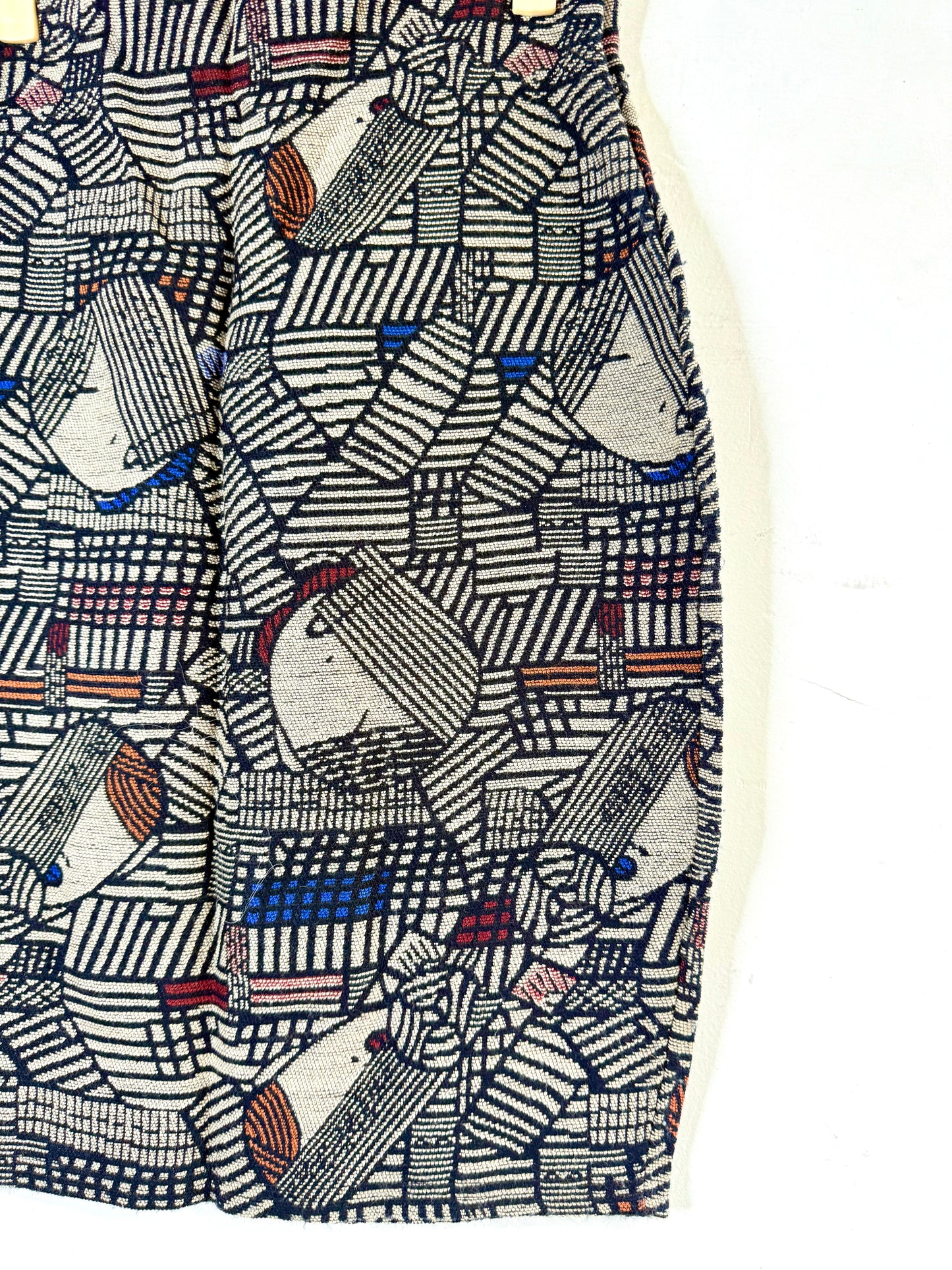 Abstract straight skirt