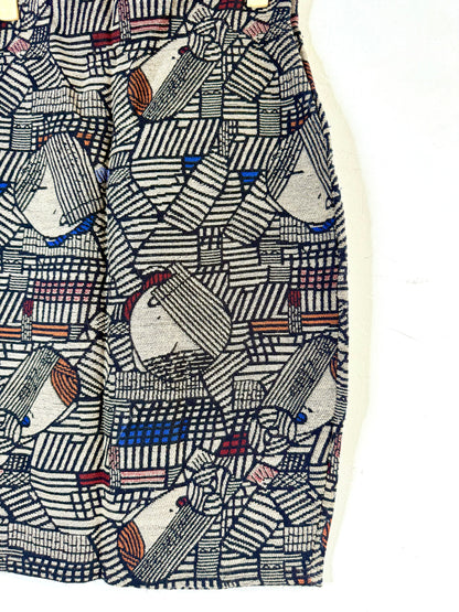 Abstract straight skirt