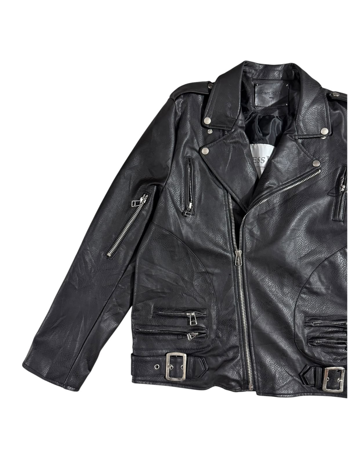 Dress Volume Leather Jacket