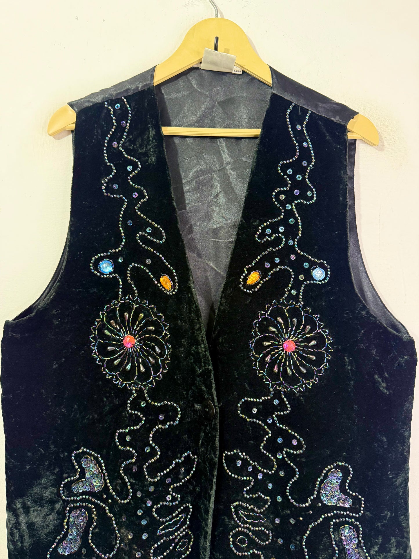 Velvet Embroidered Vintage Vest
