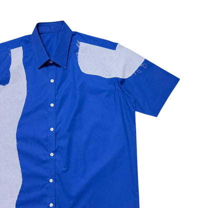 Blue Rift Cotton Shirt