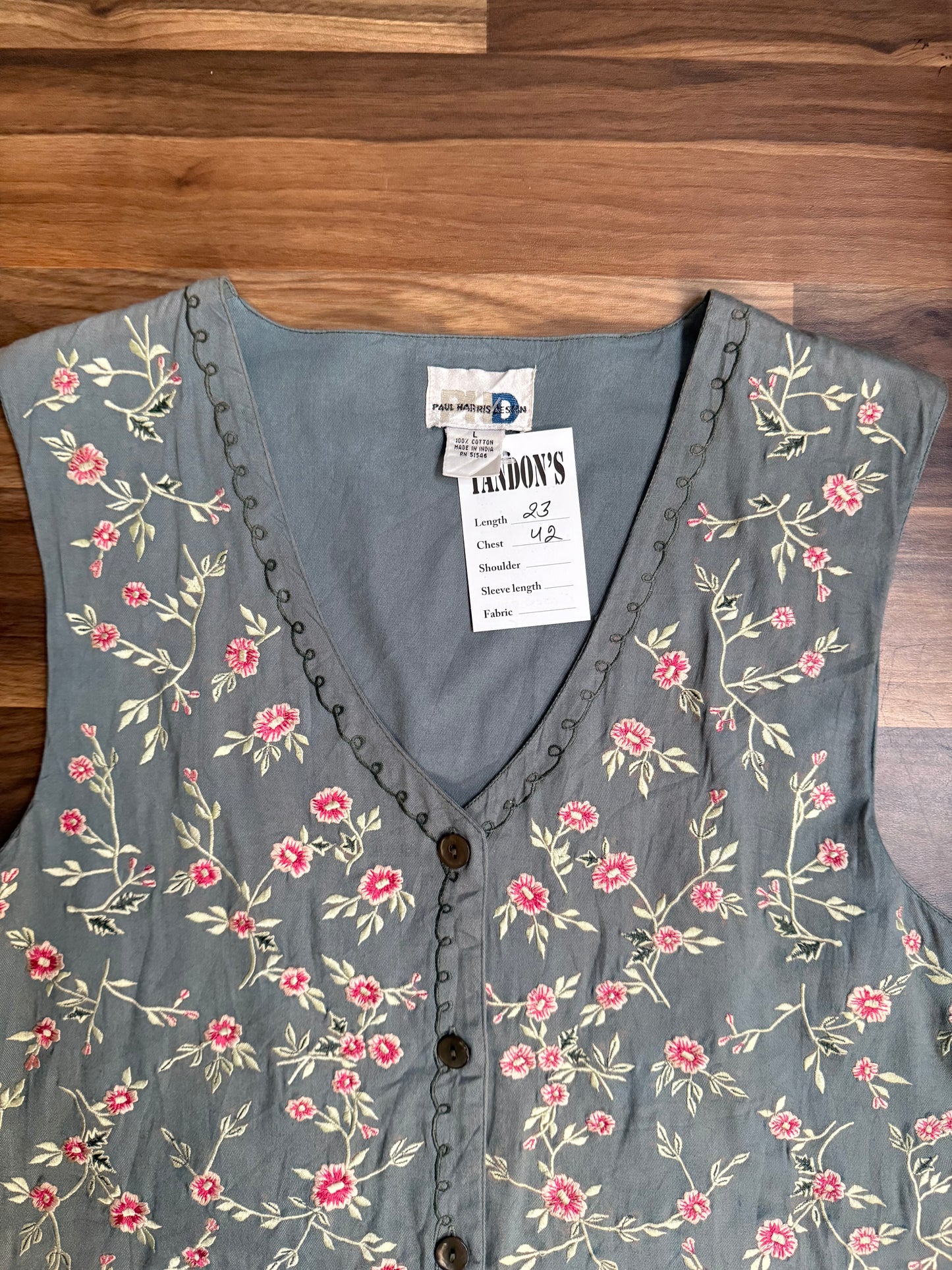 Paul Harris  Embroidered vest