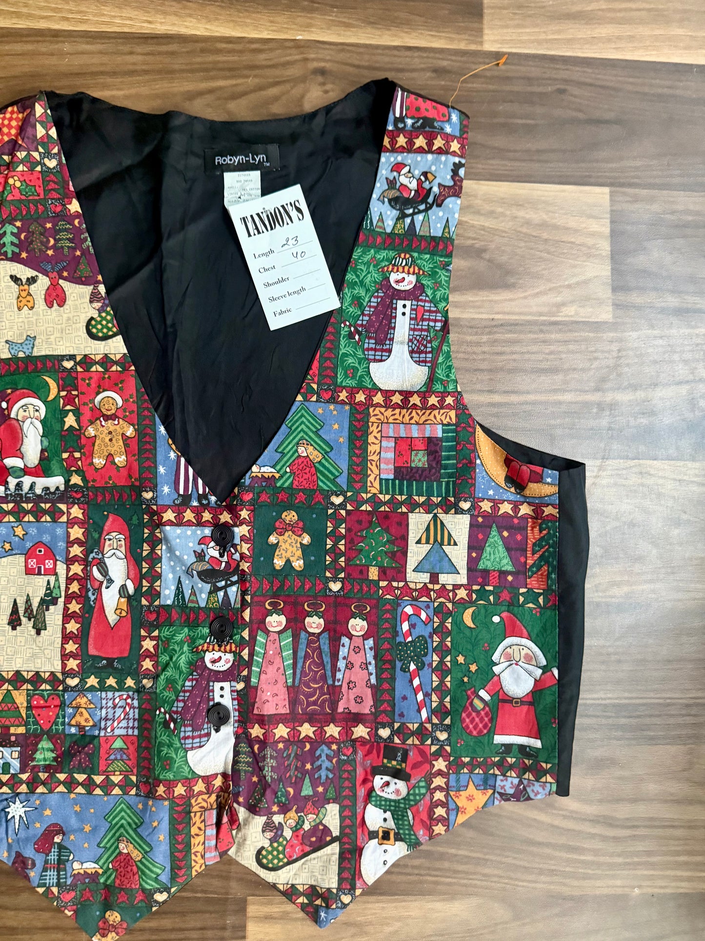 Christmas Print vest