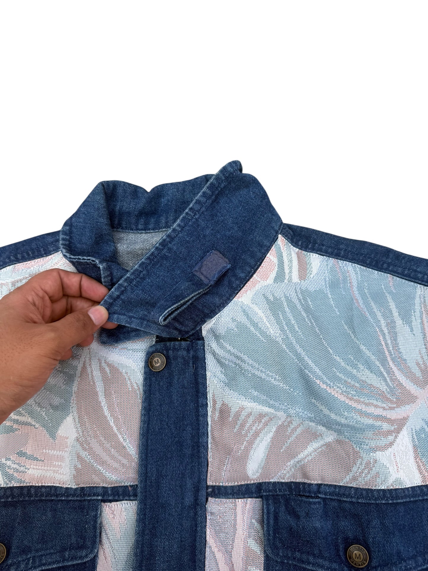 Upcycled Tapestry Denim Jacket