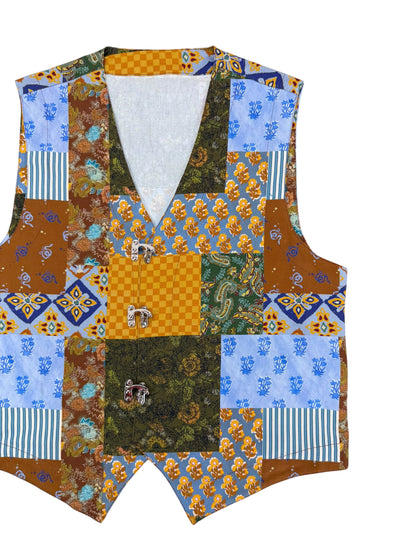 Vintage Terracotta  vest 100% Cotton