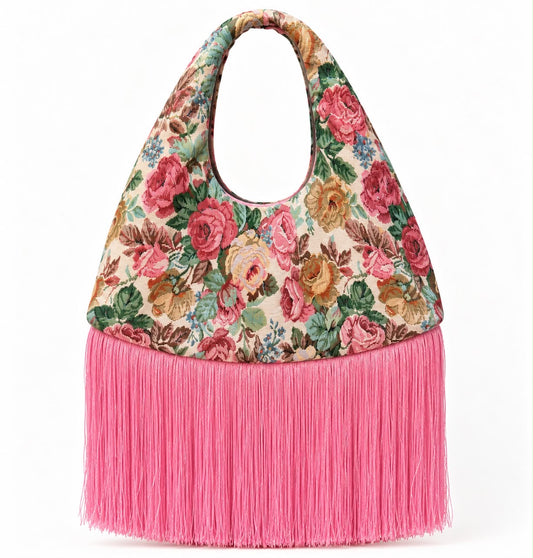 HANDMADE Rose Garden Fringe Bag 🌹