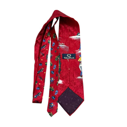 Golden wreath  Vintage Silk Tie