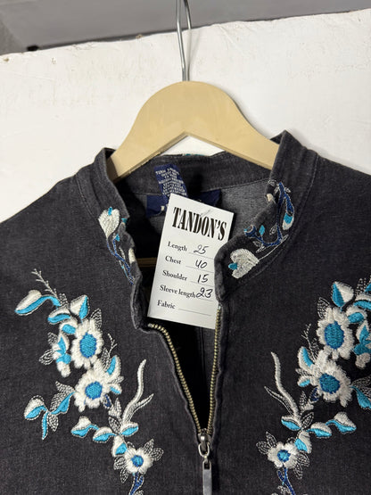 Denim & Co. Embroidered Jacket
