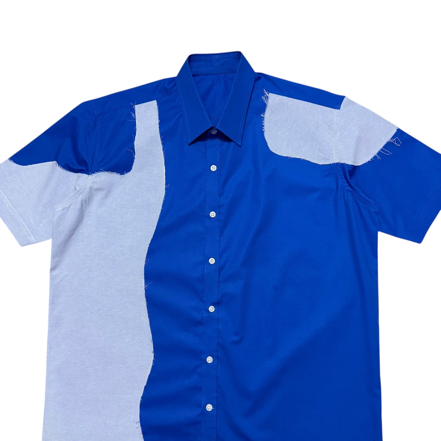 Blue Rift Cotton Shirt